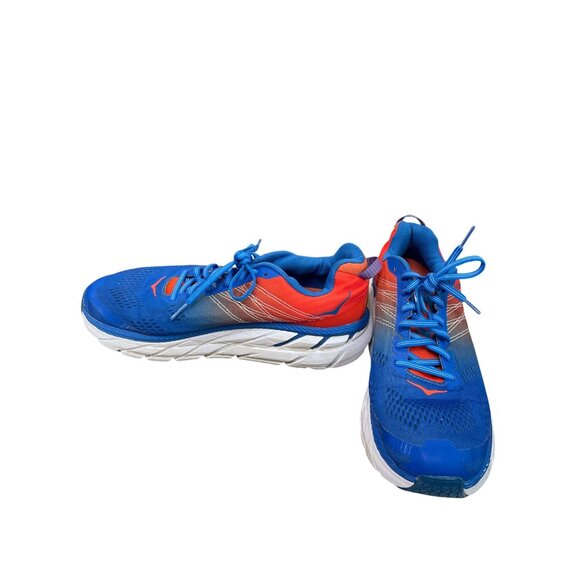 Hoka Clifton 6 Mens Blue Orange Mens Running Sneakers Size 9.5 SKU 9460 - Picture 2 of 16